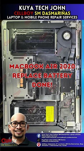 MACBOOK AIR 2020 REPLACE BATTERY DONE!