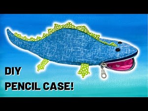 DIY Pencil Case - Dinosaur Sewing Pattern