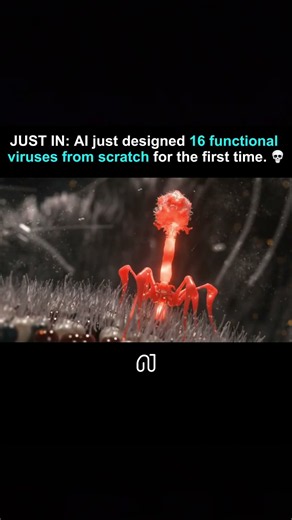 JUST IN: AI just designed 16 functional viruses from scratch for the first time. 💀🤖