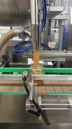 Fully automatic single head rotary pump filling machine for filling sesame paste #fillingmachine #pastefillingmachine #SesameSaucefillingmachine | Henan Cyril Machinery Equipment Co.,LTD