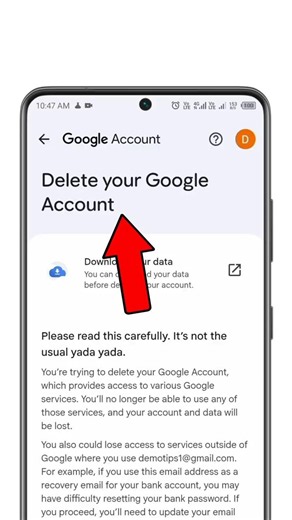 Google Account Delete Kaise Kare / Email I'd Delete Kaise Kare | Gmail I'd Delete Kaise Kare #shorts