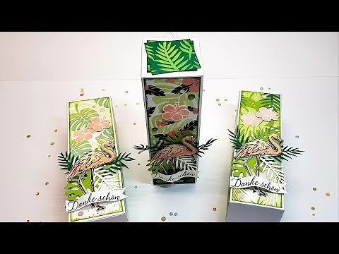 Anleitung: Box Flamingo für kleine Secco-Flasche mit Stampin'Up!®