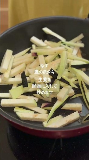 シャキシャキ生姜とトロトロ茄子のきんぴら #おつまみ #簡単レシピ＃なすレシピ＃しょうがレシピ