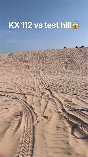KX 112 vs test hill 😱 #kx112 #silverlakesanddunes #lifewideopen #sanddunes