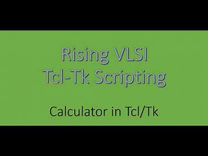 Calculator in Tcl/Tk