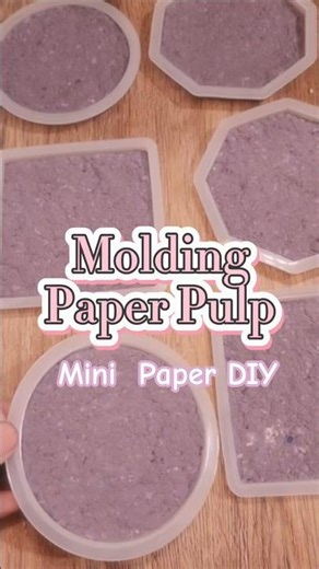 Mini DIY Paper| Paper Pulp Molding Tutorial| Paper Casting| Paper Crafts| Recycled Paper Art