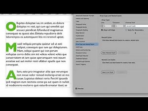 How to add drop caps and 'nested' styles in Adobe InDesign CC