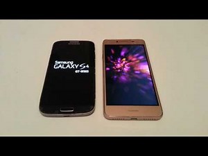 Samsung galaxy s4 vs Huawei y5 II startup test