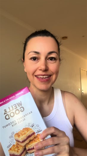 The new @Well and Good Raspberry coconut slice is coeliac endorsed, allergy friendly, dairy free, but fee, soy free and wheat free! As an Australian made brand, I really support the options being created for us by this brand. The products are consistently great, so give this one a go! It was delicious, moist and you can easily substitute raspberry jam for any jam of your liking (just remember some fruits release more water than others - so keep this in mind). #glutenfreeaustralia #glutenfreereci