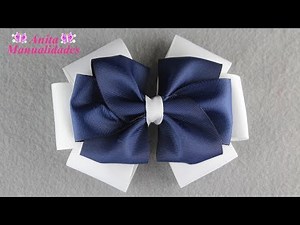 Moño Escolar Entrelazado | Anita Manualidades