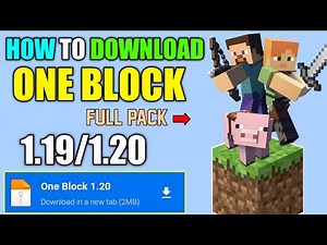 How to Download and Install ONE BLOCK Survival World in Minecraft 1.20 😱 | Minecraft ONE BLOCK Map