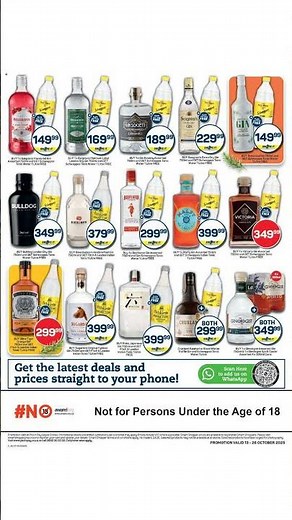 Pick n Pay - Liquor Specials 13/10 - 26/10