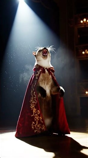 A Cat in a Cape vs Real Performers - No Contest #talent #petlife #hilarious
