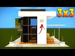 Minecraft: 3x3 Modern House tutorial - Easy Base Tutorial (Everything You Need To Survive!)