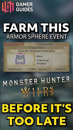 Farm Armor Spheres with AMAZING new Monster Hunter Wilds event