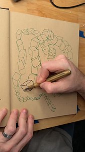 Comment “DRILLS” below and I’ll send you the info for the drawing drills course This exercise looks simple on purpose. Boxes are one of the fastest ways to train hand–eye coordination, perspective, and form awareness at the same time. Every repetition teaches you how planes turn, how depth works, and how to place lines with intention. You’re not practicing boxes. You’re practicing how to see and control 3D space on a flat page. Iterative drills like this remove guesswork. You stop wondering what