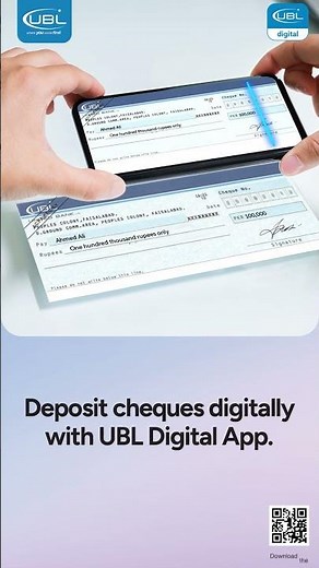 Deposit your cheques digitally with the UBL Digital App!