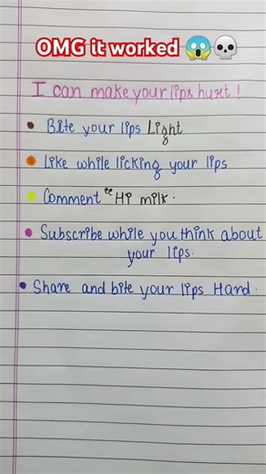 I Can Make Your Lips Hurt💀😱 #writing #fun #art #love #shortsfeed