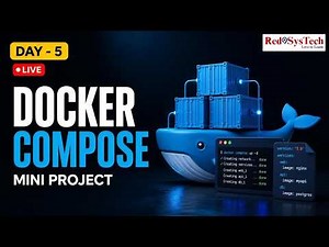 Docker Compose Live: Build a Multi-Container Project | Hands-On Live DevOps Guide| Red9SysTech