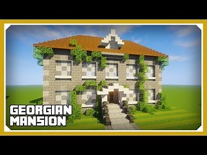 Minecraft: How To Build A Georgian Colonial Mansion Tutorial (Easy Survival Minecraft House )
