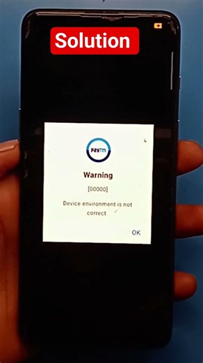 device environment is not correct problem/paytm device environment is not correct #shortvideo #short