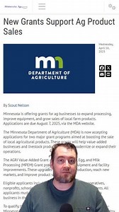  The Minnesota Department of Agriculture (MDA) has launched the AGRI...