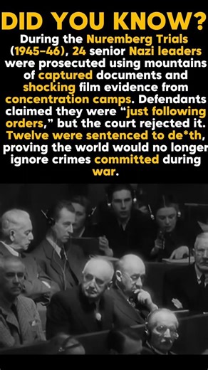 The Trial That Ended Nazi Excuses #history #ww2 #war #shorts