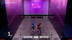 It's Friday, time for the 'What shot comes next?' results! 1. Straight drop 2. Straight kill 3. Cross court kill 4. Straight drive 5. Cross court volley lob How did you get on?! #psaworldtour #technique #squash #whatshot #whatshotnext #psa | SquashSkills