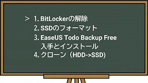 【2022年2月】HDDからSSDへのクローン作成【EaseUS Todo Backup Free】