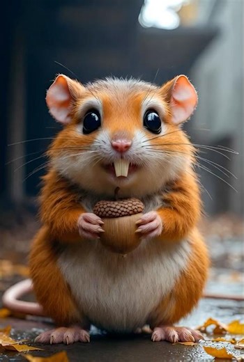 Realistic raticate eating acorn #ai #pokemon