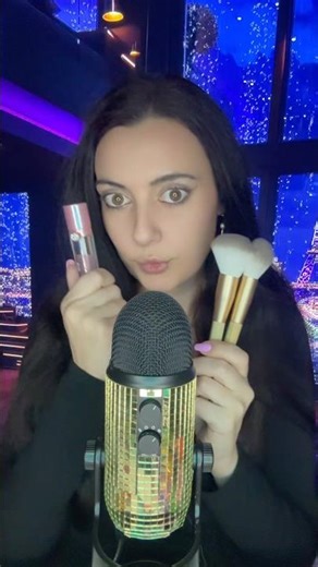 ASMR Makeup Brushes & Lipstick Sounds 💄 Relaxing Tapping & Brushing