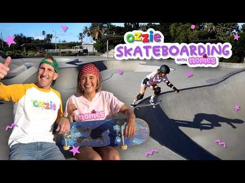 Learn to Skateboard with Ozzie & Nomes 🛹 Skateboarding for Kids | Share the Stoke
