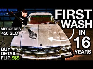 First Wash in 16 Years: Mercedes SLC 450 Disaster Detail Buy and Flip!
