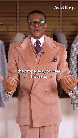 AskOkey Inc. on Instagram: "Are you one of those that wears your trousers on your hip? Come to the front of the class. - Please share this video to everyone that needs to hear this message. Low rise vs high rise trousers. Let us know your thoughts in the comment section below! Bespoke Shop: www.AskOkey.com/shop For Inquiries: style@askokey.com #askokeyig #bespoke #kingofdrape #drapeking #drapecut #classicdrape #drapesuit #bespokesuit #classicdress #classicmanstyle #menswear #mensfashion #menssty