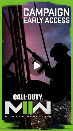 Call of Duty on Instagram: "CAMPAIGN EARLY ACCESS 🔥 Digitally pre-order #ModernWarfare2 and play the #MWII campaign up to a week early beginning October 20th! Pre-Order Now link in bio."