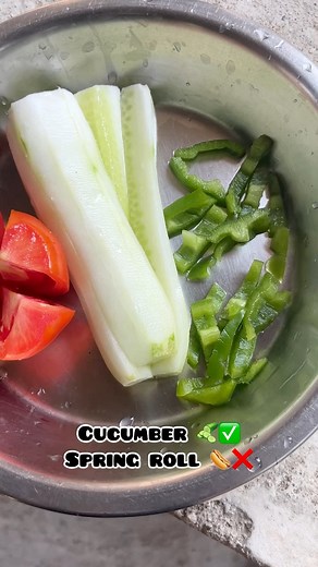 Cucumber 🥒✅ spring rolls 🌭❌ #motivation #gymmotivation #dietfood #gymmotivation #follower #bodybuilding #cucumbersalad | Animesh Giri