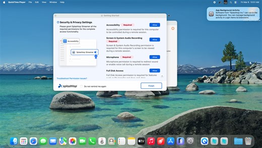 Splashtop Streamer Permissions
