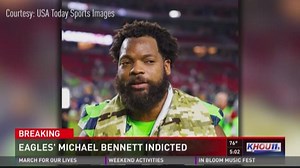 NFL star Michael Bennett indicted for injuring paraplegic NRG worker at Super Bowl LI