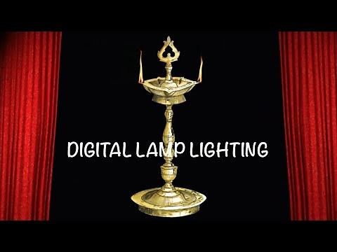 Virtual Lamp lighting | Digital Lamp lighting | Inauguration lamp lighting | Indian Lamp Lighting