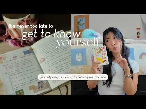 Get to know yourself better 💌 40 journal prompts for personal growth, gratitude, career & adulthood