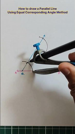 How to draw a parallel line? engineering drawing ❣️