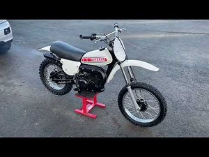 Lovely restored 1978 yamaha YZ 80 classic dirt bike