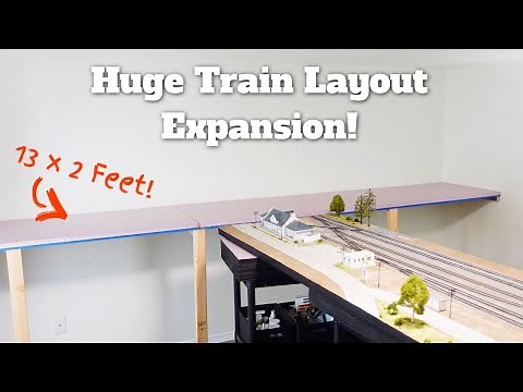 Huge HO Scale Layout Expansion - Large HO Train Layout Build - Ep 21
