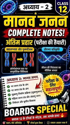 सिर्फ 1 वीडियो में पूरा चैप्टर: मानव जनन! 📖