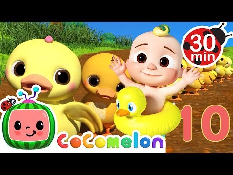 10 Little Ducks🦆 | CoComelon +30 min MORE | Kids Cartoons & Nursery Rhymes | Moonbug Kids🍉