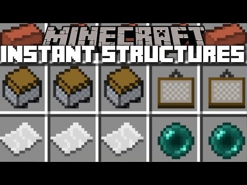 Minecraft INSTANT STRUCTURES MOD / BUILD STAR WARS SPACESHIPS!!