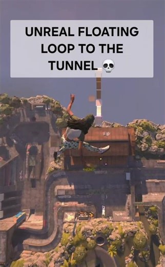 CRAZY FLOATING LOOP STRAIGHT INTO THE TUNNEL 😱 #gaming