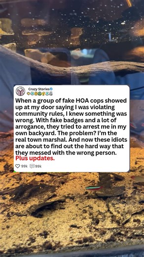 When a group of fake HOA cops showed up at my door saying I was violating community rules, I knew something was wrong. With fake badges and a lot of arrogance, they tried to arrest me in my own backyard. The problem, I'm the real town marshal. -#askredditstori #askreddit #reels #redditposts #redditstorytime #reddit #aita | Anirak-Lover