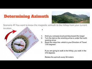 How to take a magnetic azimuth