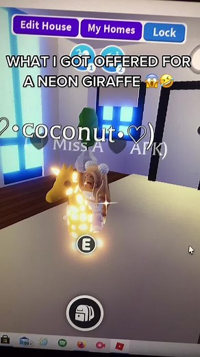 What I got offered in a REGULAR server 😱😂 #neongiraffe #giraffe #adoptme #roblox #BeBold #robloxx #trading #neonpetproducer #joke #funny #humour #4u
